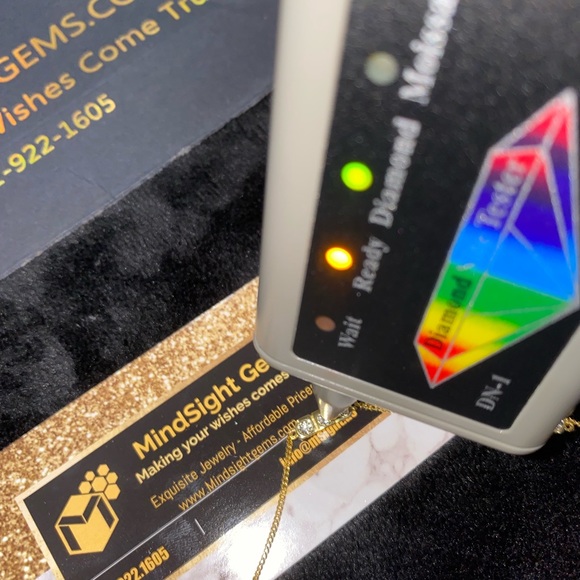 Real diamond elegant classy bracelet not CZ not moissanite 10k gold vermeil Sale - Picture 3 of 4